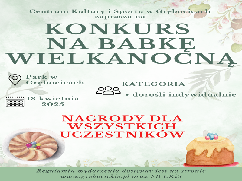 Konkurs na Babkę Wielkanocną