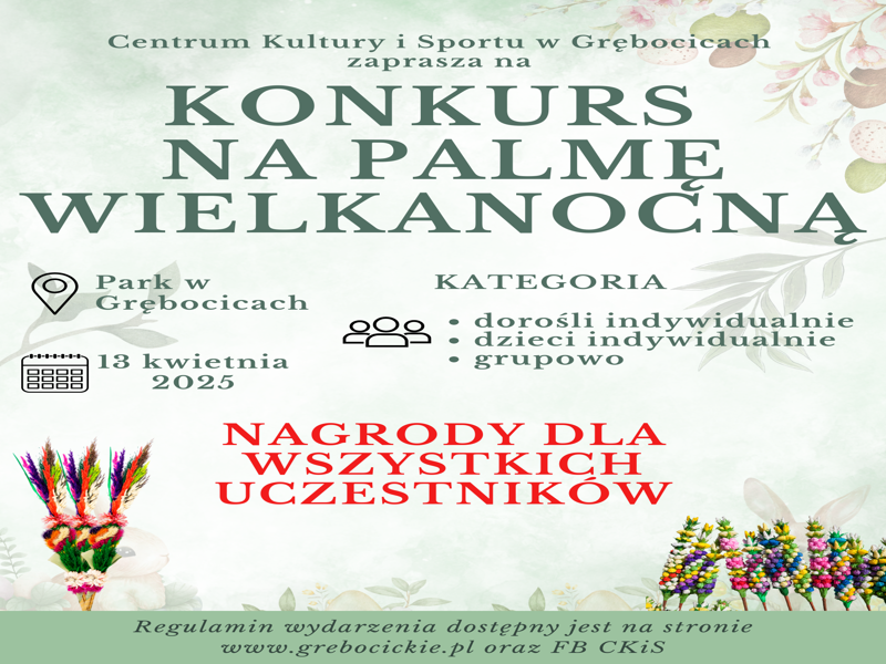 Konkurs na Palmę Wielkanocną