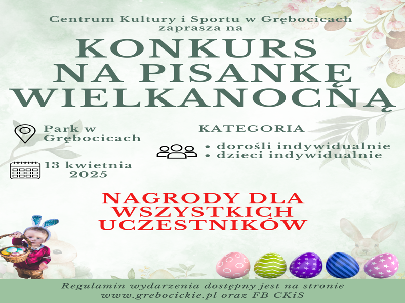 Konkurs na pisankę Wielkanocną