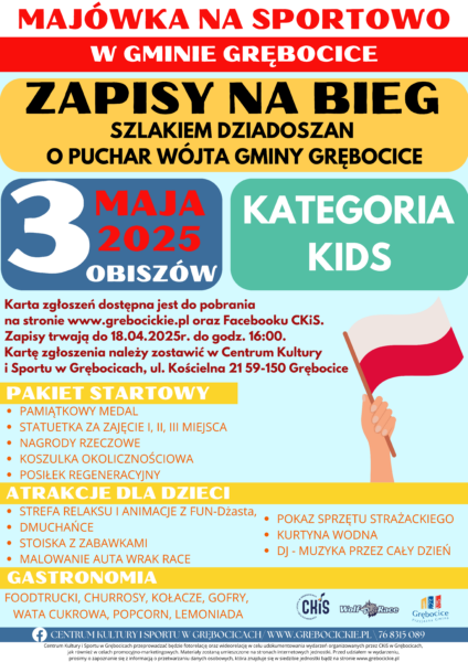 Plakat Bieg Majowy Obiszów 3 Maja JPG