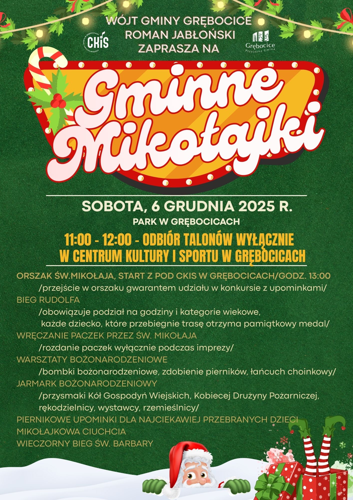 1100 - 1200 - odbiór talonów przy Urzędzie Gminy