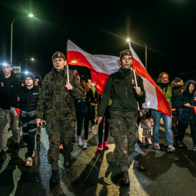 Nocny Marszobieg Pokoleń ,, Światło dla Niepodległej