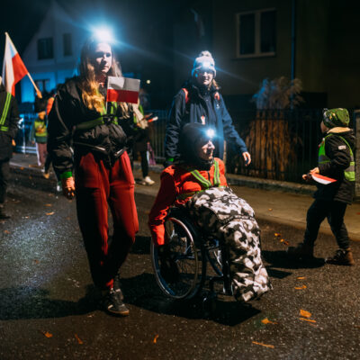 Nocny Marszobieg Pokoleń ,, Światło dla Niepodległej