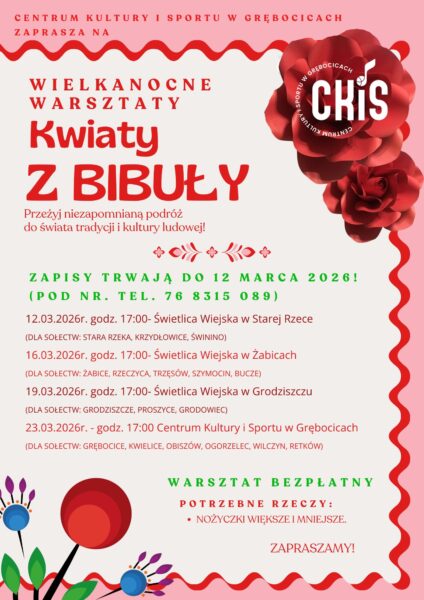 KWIATY Z BIBUŁY 2026