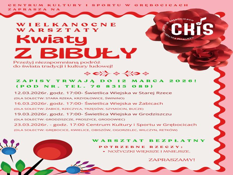 KWIATY Z BIBUŁY 2026