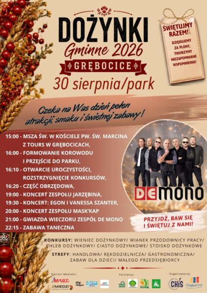PLAKAT DOŻYNKI GMINNE 2026