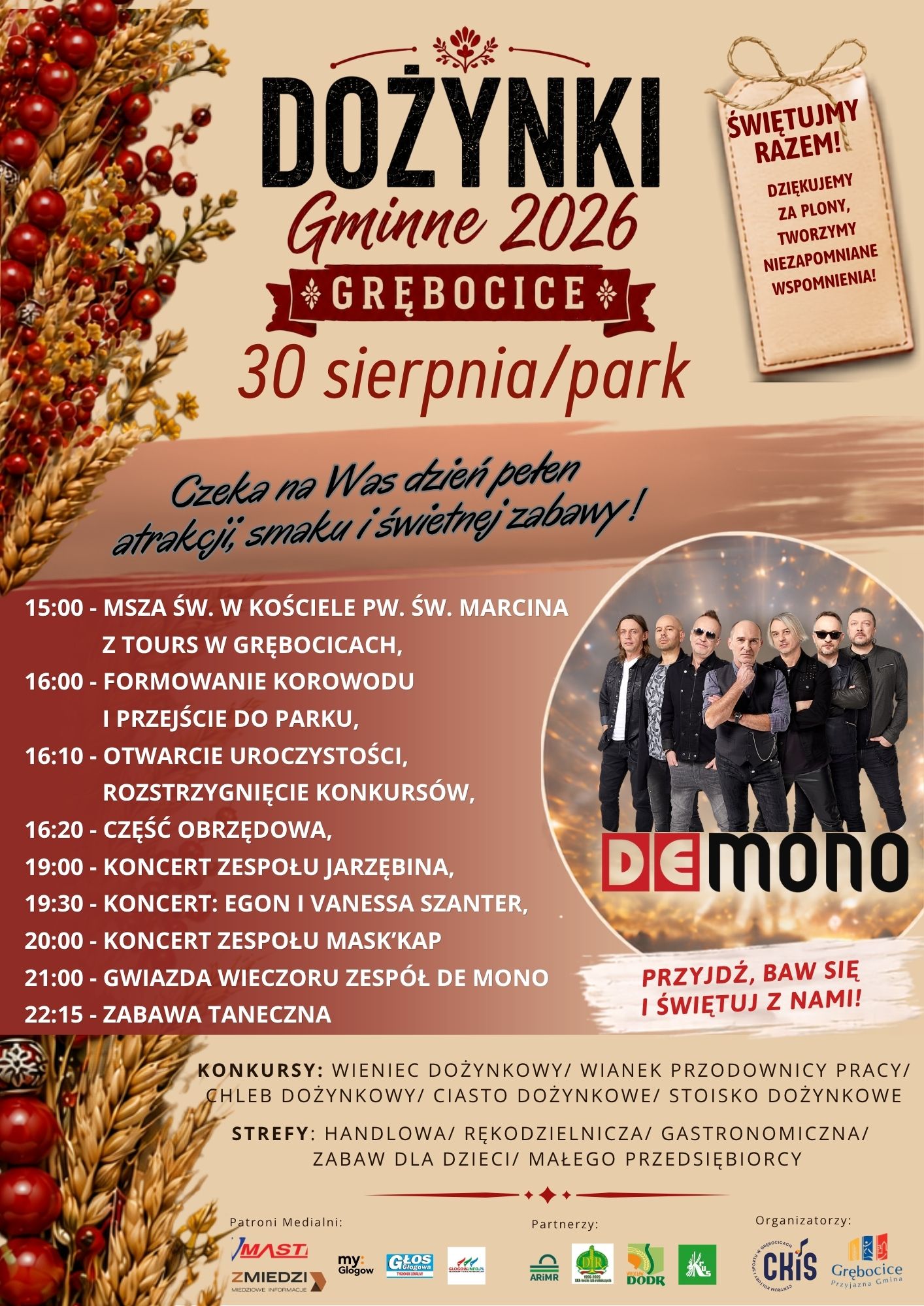 PLAKAT DOŻYNKI GMINNE 2026