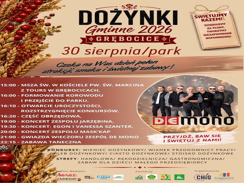 PLAKAT DOŻYNKI GMINNE 2026